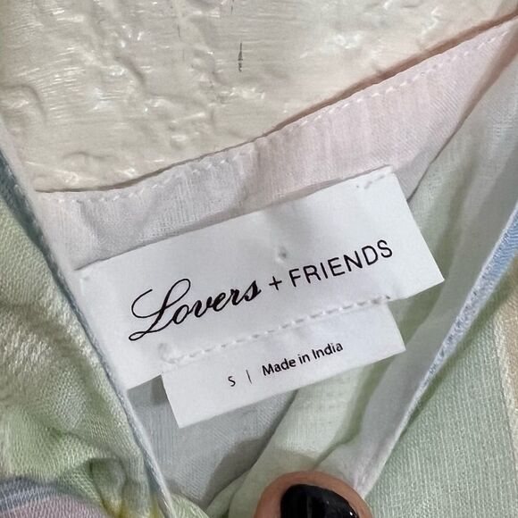 Lovers + Friends Corbin Mini Dress Open Stomach Bow Pastel Barbiecore Size S - Picture 4 of 15